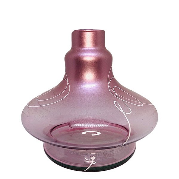 Vaso Aladin Abstrato Pequeno Rose Metalizado