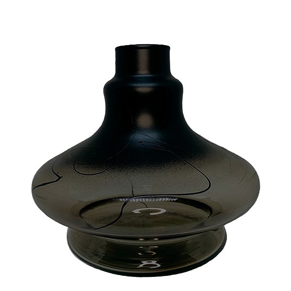 Vaso Aladin Abstrato Pequeno Preto / Fume