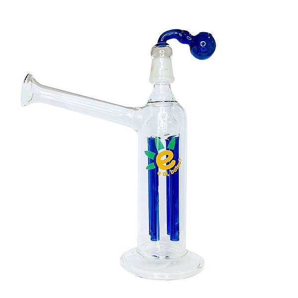 Bong De Vidro Eai bateu Oleo E Erva Difusor Azul 21Cm