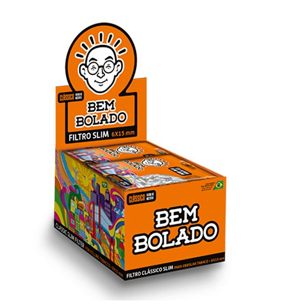 Filtro Bem Bolado Slim Clássico Display Com 10 Bags