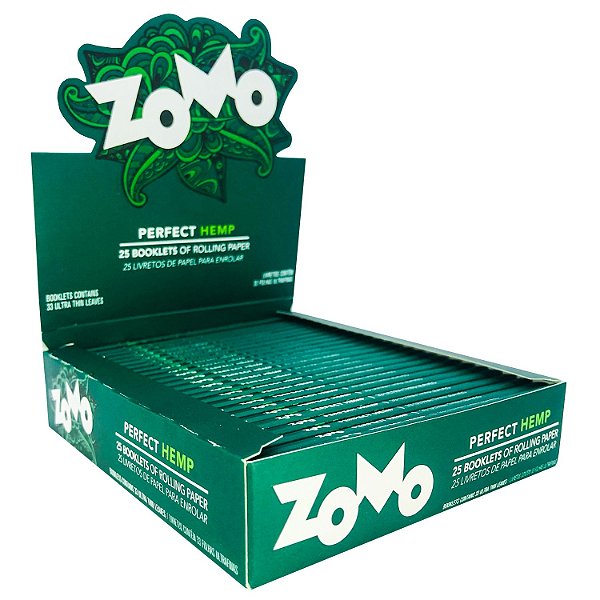 Seda Zomo Paper Perfect Hemp King Size Display com 25 Un
