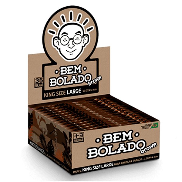 Seda Bem Bolado Brown Large King Size Display Com 50 Un