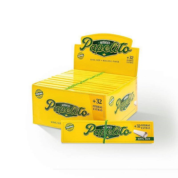 Seda Papelito Tradicional King Size com Piteira Display com 24 Un