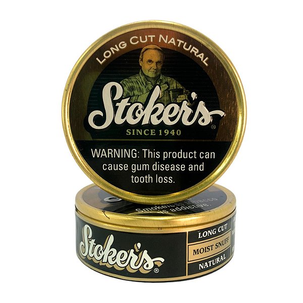 Lata Fumo de Mascar Stokers Long Cut Natural 50g