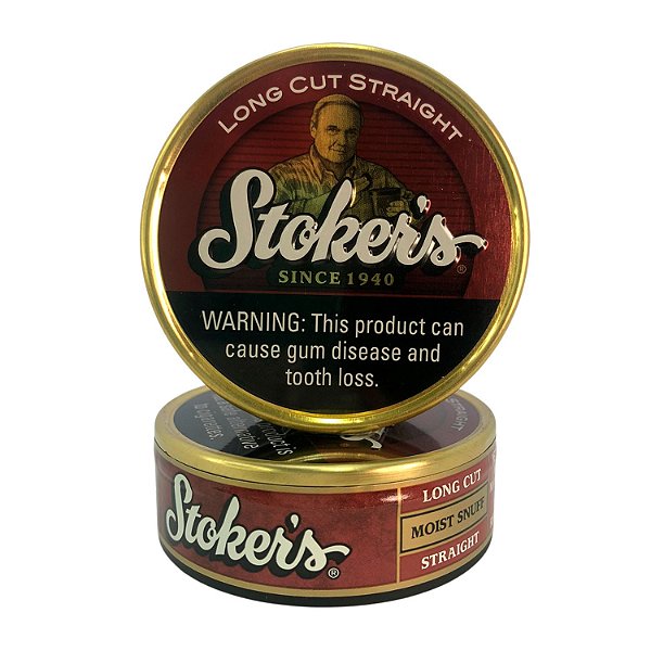 Lata Fumo de Mascar Stokers Long Cut Straight 50g