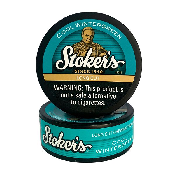 Lata Fumo de Mascar Stokers Long Cool Wintergreen 50g