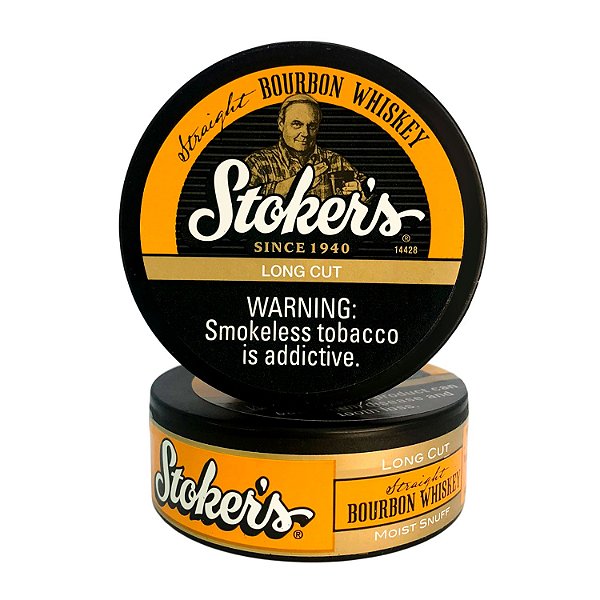 Lata Fumo de Mascar Stokers Long Bourbon Whiskey 50g
