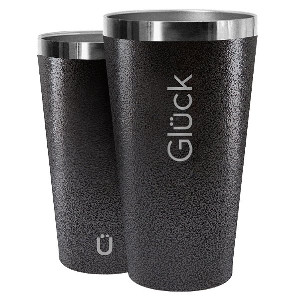 Copo Térmico Gluck Sleek 473M Hammer Black