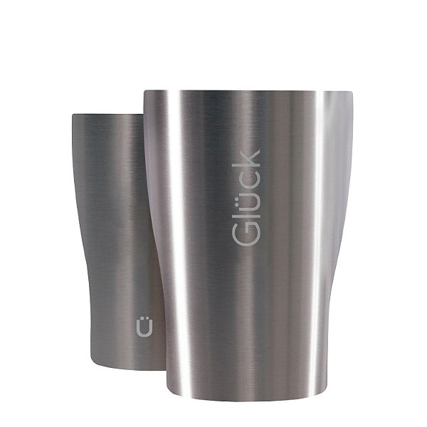 Copo Térmico Gluck Tulipinha 354Ml Inox Silver Steel