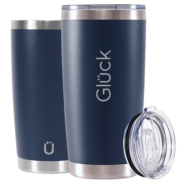 Copo Térmico Gluck Lucky 591Ml Azul Night Blue
