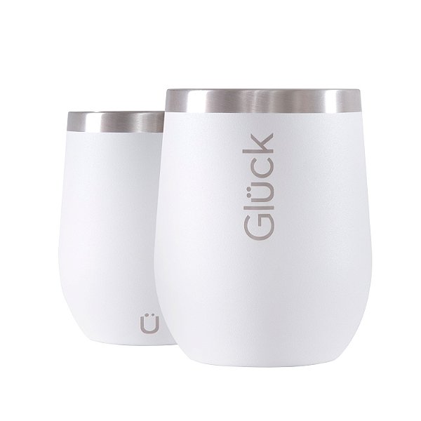Copo Térmico Gluck Whisky Spirit 354Ml Branco Off White