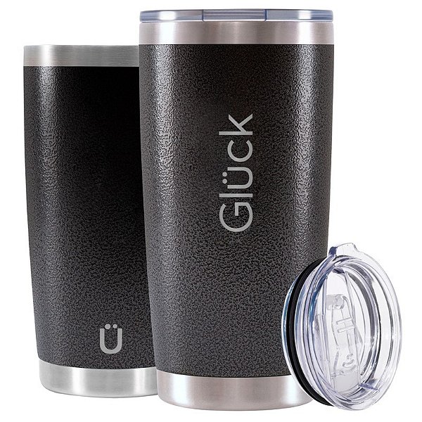 Copo Térmico Gluck Lucky 591Ml Preto Hammer Black