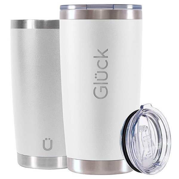 Copo Térmico Gluck Lucky 591Ml Branco Off White