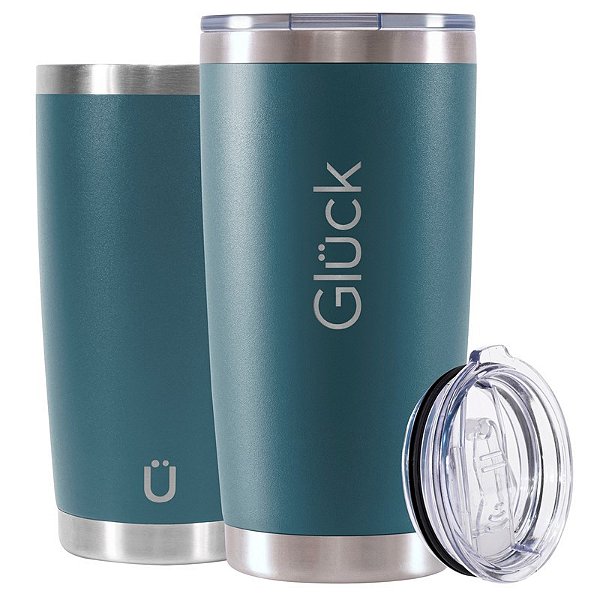 Copo Térmico Gluck Lucky 591Ml Azul Porsche Blue