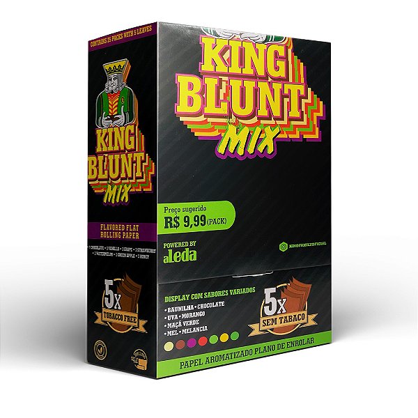 Seda King Blunt Mix Caixa Com 25 Unidades