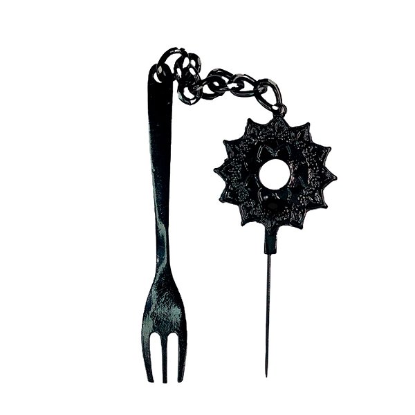 Garfo e Furador Maori Preto