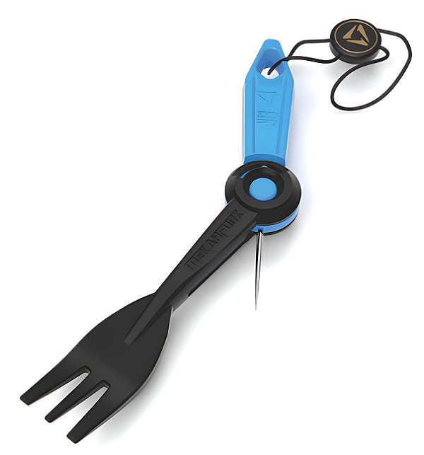 Garfo e Furador Zord Mekahfork Azul Bb