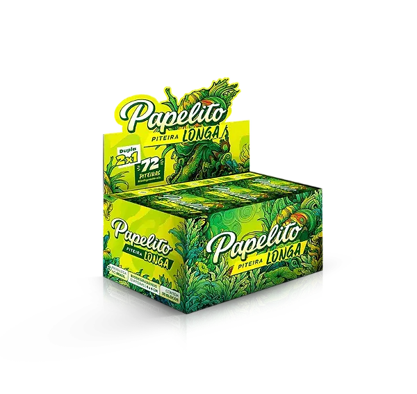 Piteira Papelito Longa Dupla 2X1 - 30 Livretos