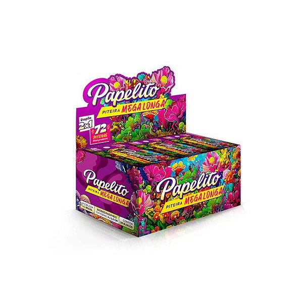 Piteira Papelito Mega Longa Dupla 2X1 - 30 Livretos
