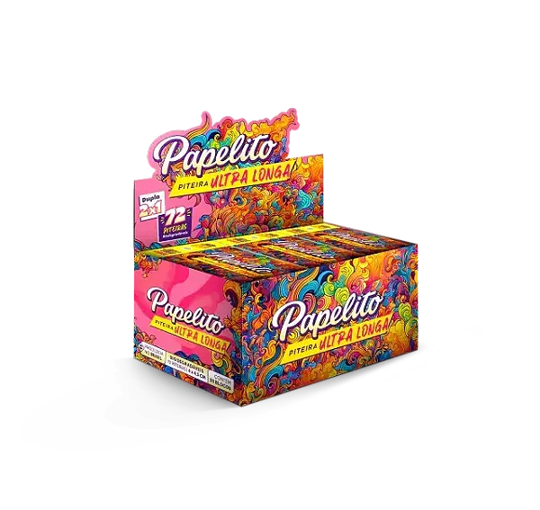 Piteira Papelito Ultra Longa Dupla 2X1 - 30 Livretos