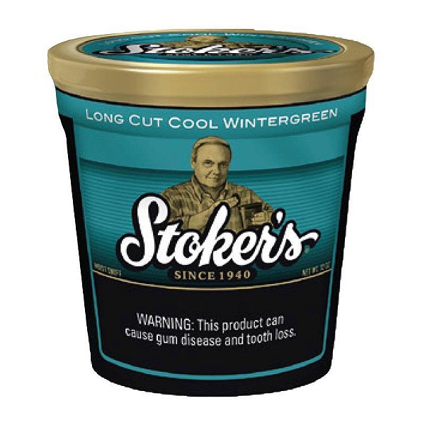 Pote Fumo de Mascar Stokers Long Cut Cool Wintergreen 340g
