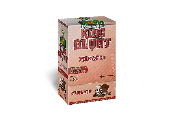 Seda King Blunt Morango Caixa Com 25 Unidades