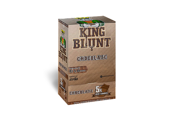 Seda King Blunt Chocolate Caixa Com 25 Unidades