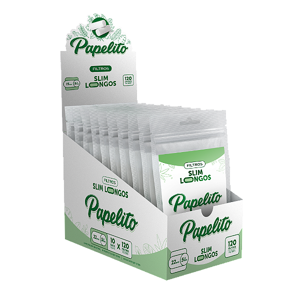 Filtro Papelito Longo Slim 10 Bags