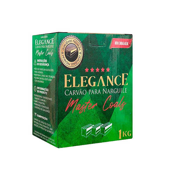 Carvão Elegance Master Coals Tijolinho - Escolha o Tamanho