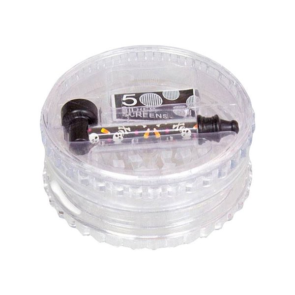 Dichavador Policarbonato Com Pipe Color Extra Grande