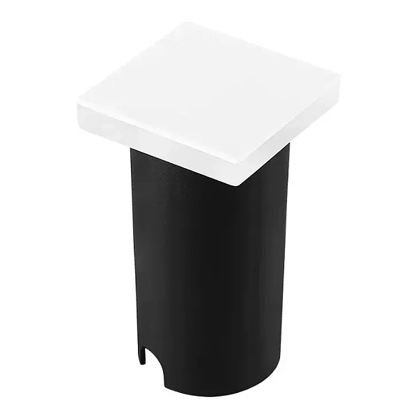 BALIZADOR CUBE 2060 QUADRADA COR BRANCO LED 1W 3000K 36LM BIVOLT IP67 D.50X50X90MM - 305