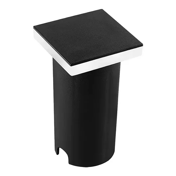 BALIZADOR CUBE 2060 QUADRADA COR PRETO LED 1W 3000K 36LM BIVOLT IP67 D.50X50X90MM - 304