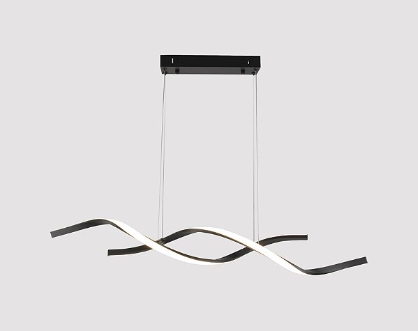 PENDENTE DOUBLE SPIN 2063/100 COR PRETO 1000MM LED 36W 3000K 2880LM BIVOLT - 313