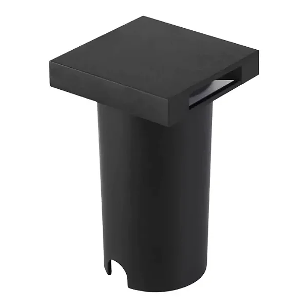 BALIZADOR UNIQUE 2058 QUADRADA COR PRETO COM 2 FACHOS LED 1W 3000K 35LM BIVOLT IP67 55X55X90MM - 300