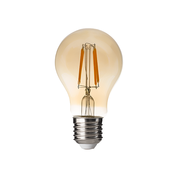 LAMPADA VINTAGE BULBO A60 FILAMENTO DE LED 4W 2700K 400LM 127-240V E-27 - 3.650.5839