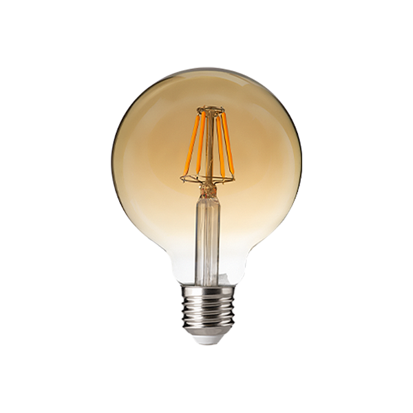 LAMPADA VINTAGE GLOBO G95 FILAMENTO DE LED 4W 2400K 320LM BIVOLT E-27 - 3.650.5840