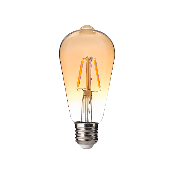 LAMPADA VINTAGE ST64 FILAMENTO LED 4W 2400K 400LM BIVOLT - 3.650.5837
