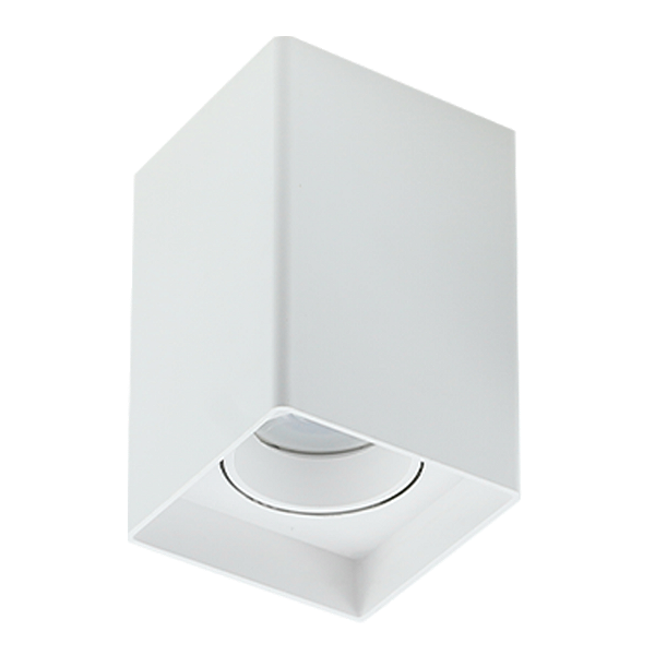 PLAFON FENIX BOX QUADRADO ABS + ANTI UV COR BRANCO PARA 1L MR16 GU10 12,5X8X8CM - 3.650.6121