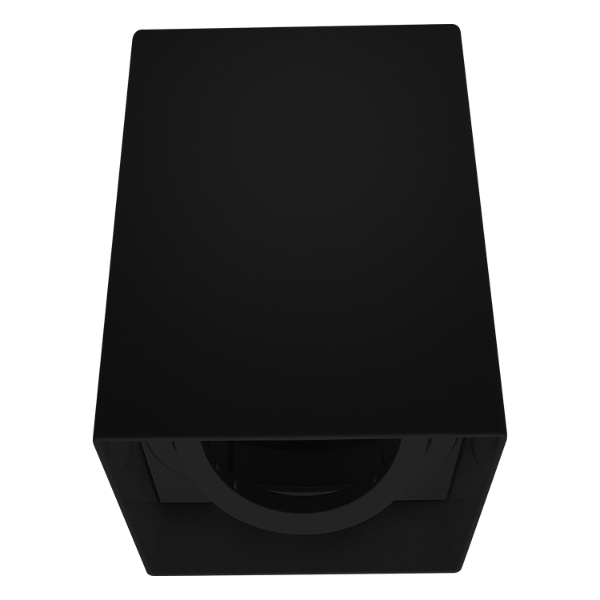 PLAFON FENIX BOX QUADRADO ABS + ANTI UV COR PRETO PARA 1L AR70 GU10 105X105X140MM - 3.650.6979