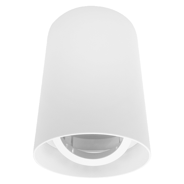 PLAFON FENIX BOX REDONDO ABS + ANTI UV COR BRANCO PARA 1L AR70 GU10 D.105X145MM - 3.650.6980