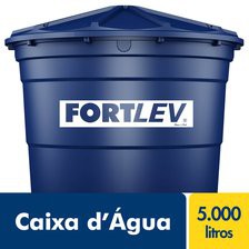 Caixa D'Água Fortlev 5000 Litros com Tampa Azul – Armazenamento de Alta Capacidade