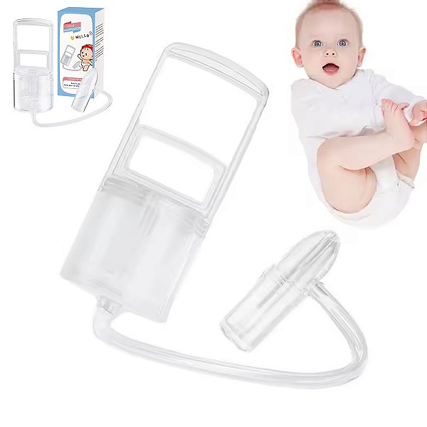 Aspirador Nasal Manual Transparente para Bebês