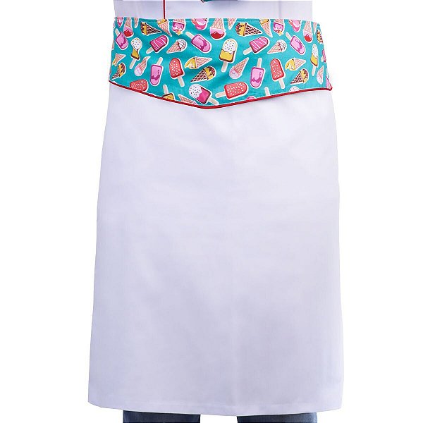 Avental Chef Cozinha Tipo Saia Estampa Picolé - DR CHEF