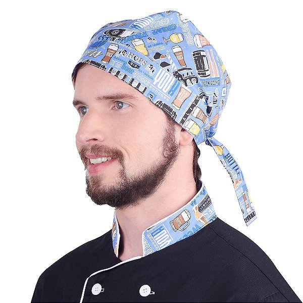 Bandana Para Chef Cervejeiro Garçom Barman - Dr Chef
