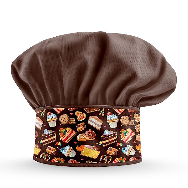 Chapéu Para Chef de Cozinha Chocolates Guloseimas - Dr Chef