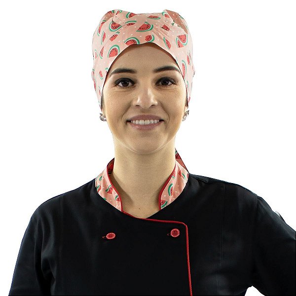 Bandana Para Chef de Cozinha Profissional Melancia - Dr Chef