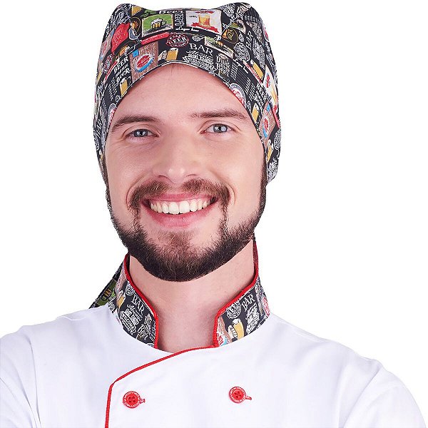 Bandana Para Chef Cervejeiro Barmen Profissional - Dr Chef
