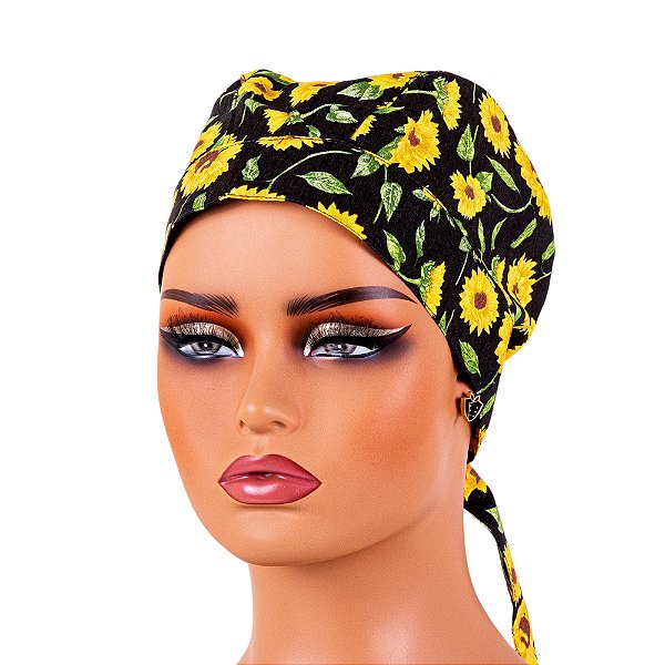 Bandana Para Chef de Cozinha Profissional Girassol - Dr Chef