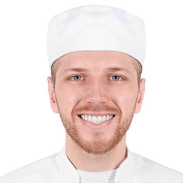 Boina Chef de Cozinha Profissional Unissex Branco - Dr Chef