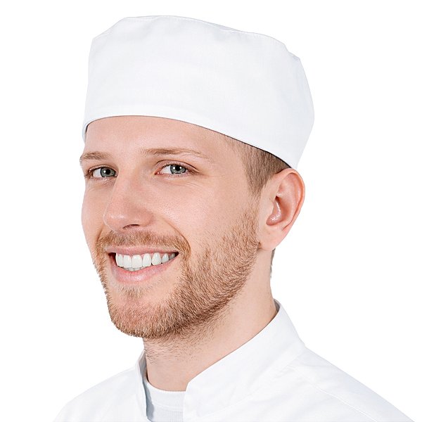 Boina Chef de Cozinha Profissional Unissex Branco - Dr Chef